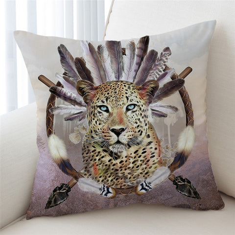 Image of Tribal Leopard Cushion Cover - Beddingify