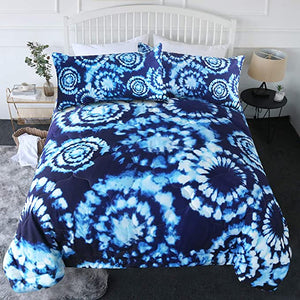 4 Pieces Frost Rings Comforter Set - Beddingify