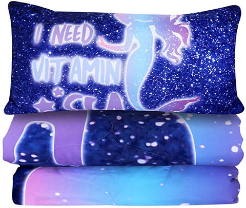 Image of 4 Pieces I Need Vitamin Sea Starry Comforter Set - Beddingify