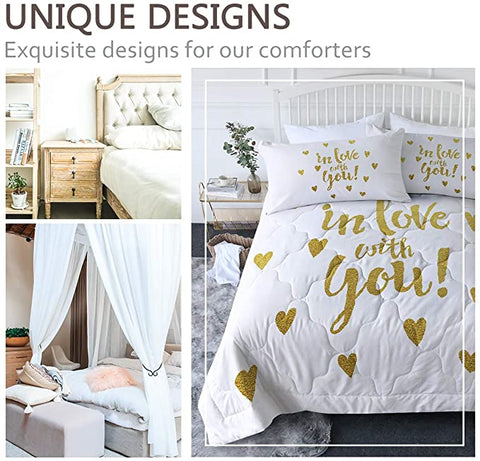 Image of 4 Pieces In Love With You Comforter Set - Beddingify