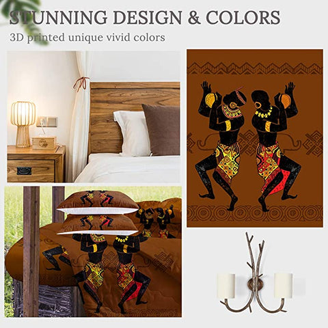 Image of 4 Pieces African Ritual Dance Comforter Set - Beddingify