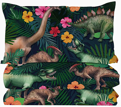 Image of 4 Pieces 3D Mesozoic Forest Comforter Set - Beddingify