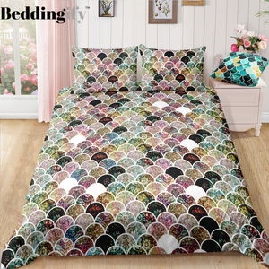 Colorful Mermaid Scale Bedding Set - Beddingify
