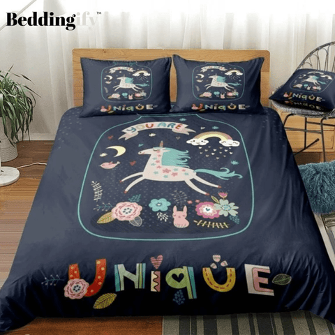 Image of Running Unicorn Bedding Set - Beddingify