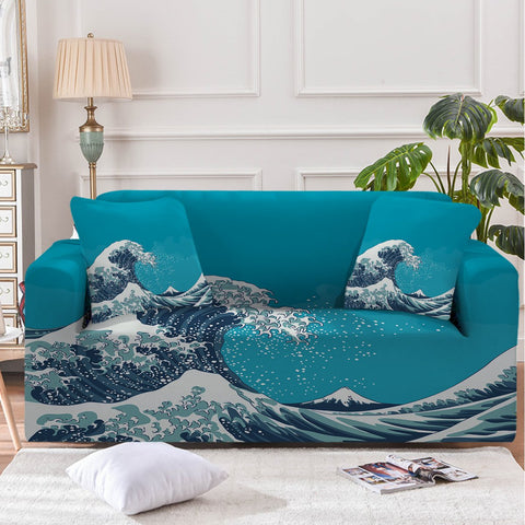 Image of The Great Wave Sofa Cover - Beddingify