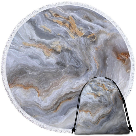 Image of Whitehaven Beach Round Towel Set - Beddingify