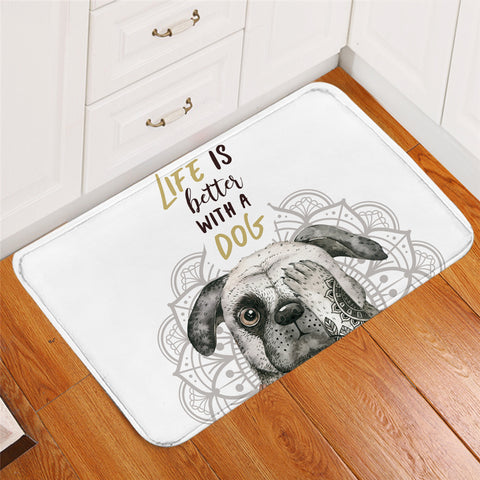 Image of Life Is Better With A Dog Door Mat