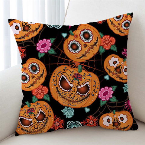 Image of Stylized Pumpkins Cushion Cover - Beddingify