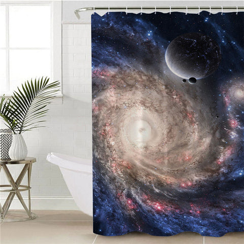 Image of Spiral Galaxy Shower Curtain