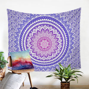 Purplish Mandala Tapestry - Beddingify
