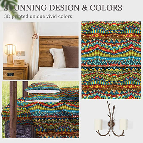 Image of 4 Pieces Decorated Lines Comforter Set - Beddingify