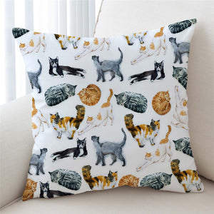 Color Cat Moments Cushion Cover - Beddingify