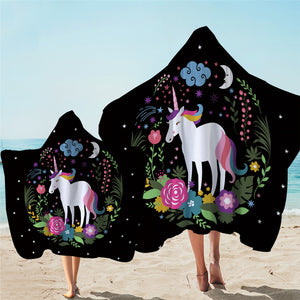 Magical Unicorn Starry Hooded Towel