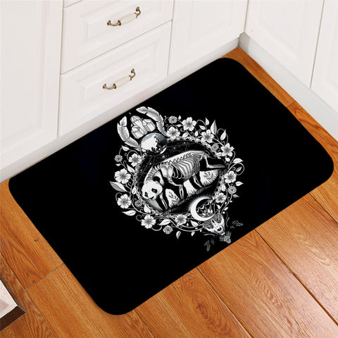 Image of X-rayed Panda Door Mat