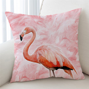 Flamingo Feathery Cushion Cover - Beddingify