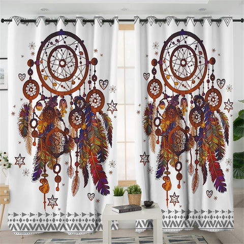 Image of Tribal Dream Catcher 2 Panel Curtains