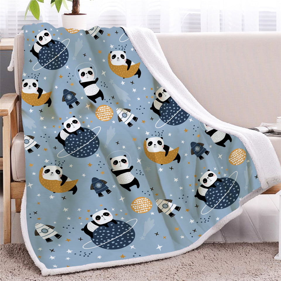 Baby Panda Sherpa Fleece Blanket - Beddingify
