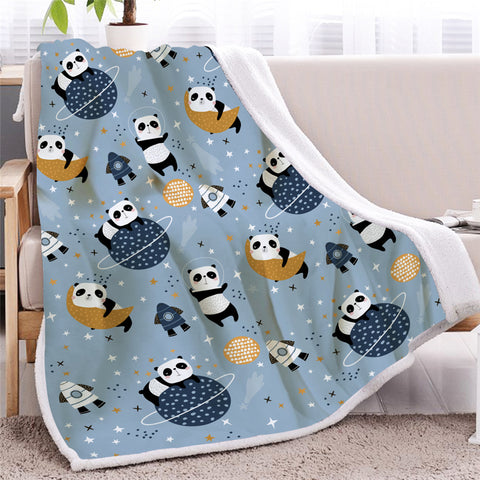 Image of Baby Panda Sherpa Fleece Blanket - Beddingify