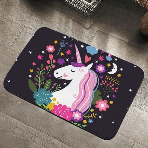 Image of Magical Unicorn Headshot Door Mat