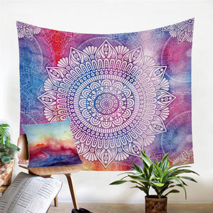 Mandala Color Fusion Tapestry - Beddingify