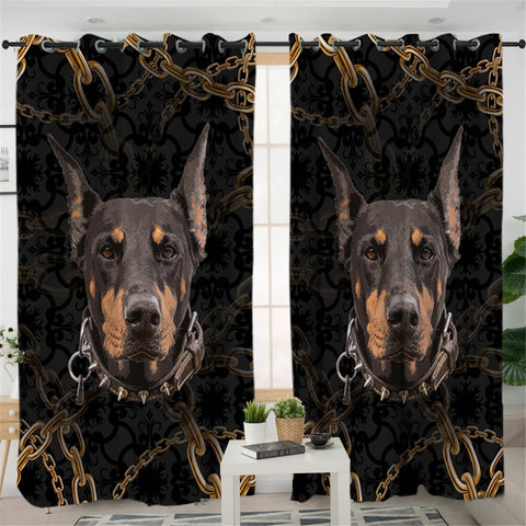 Image of Manchester Terrier 2 Panel Curtains