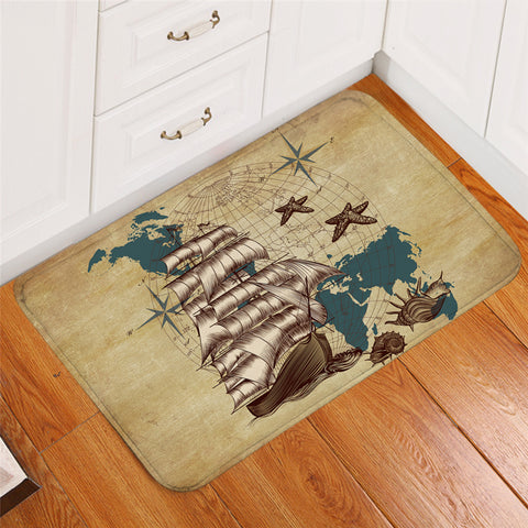 Image of Sailing Map Door Mat