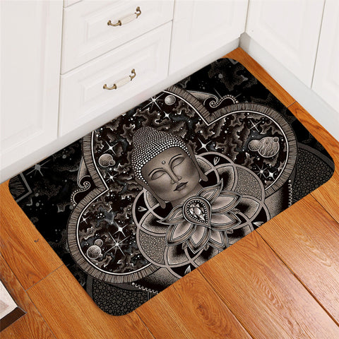 Image of Contemplating Buddha Door Mat