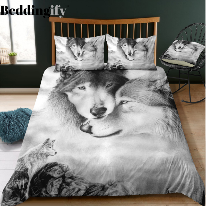 Wolves Family Bedding Set - Beddingify