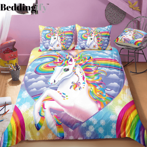 Rainbow Unicorn Bedding Set - Beddingify