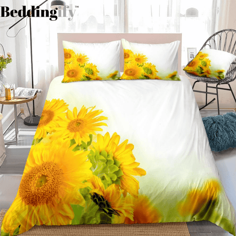 Image of Beautiful Sunflowers Bedding Set - Beddingify