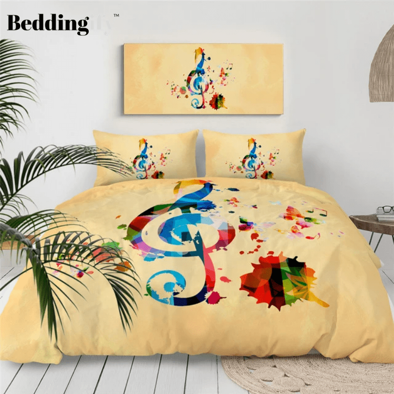 Watercolor Piano Comforter Set - Beddingify
