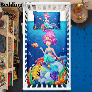 Mermaid Princess Crib Bedding Set - Beddingify