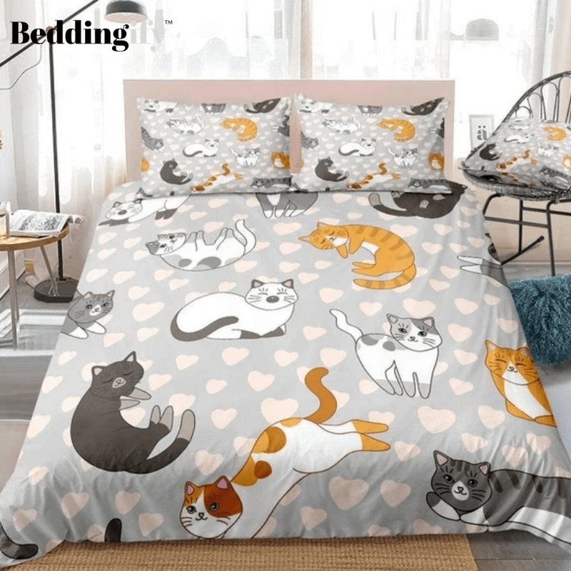 Lovely Cat Bedding Set - Beddingify
