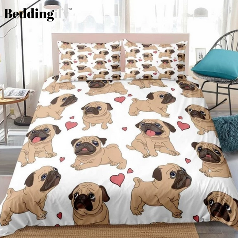 Image of Lovely Bulldog Comforter Set - Beddingify