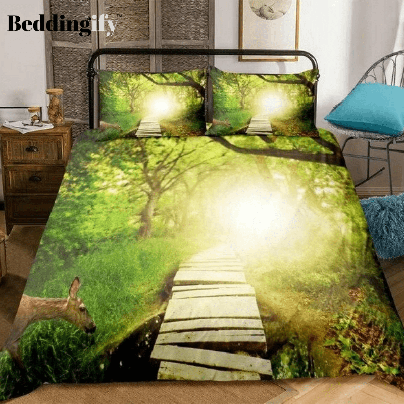 Natural Forest Dreamland Bedding Set - Beddingify