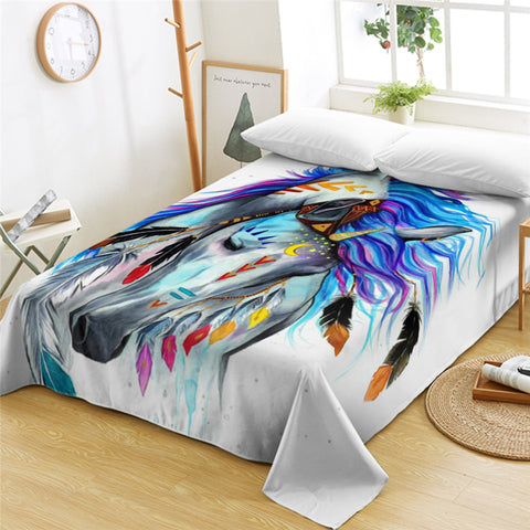 Image of Pixie Unicorn Flat Sheet - Beddingify