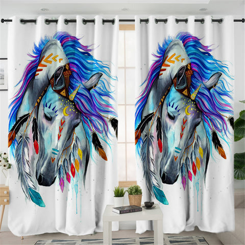 Image of Warchief Pixie Horse 2 Panel Curtains