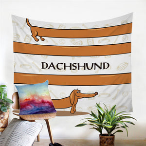 Sausage Dachshund Tapestry - Beddingify