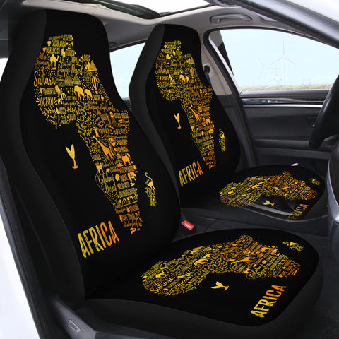 Image of Africa Map SWQT1761 Car Seat Covers