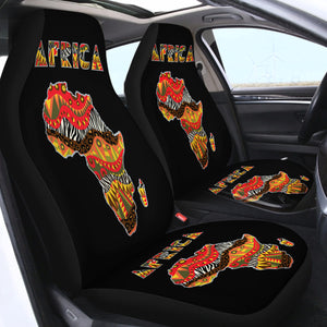 Africa Map SWQT1824 Car Seat Covers