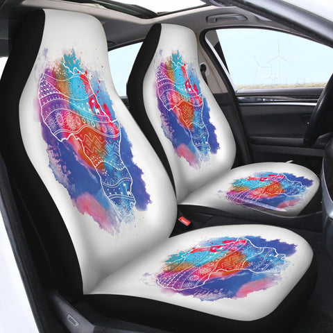 Image of Africa Map SWQT2067 Car Seat Covers