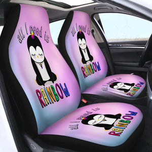 All I Need Is Rainbow SWQT1299 Car Seat Covers