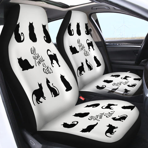 Image of All you need is cats SWQT1847 Car Seat Covers