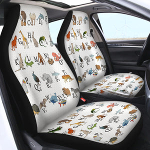 Alphabet Animal SWQT0494 Car Seat Covers