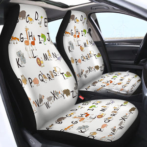Alphabet Animal SWQT0498 Car Seat Covers