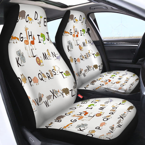 Image of Alphabet Animal SWQT0498 Car Seat Covers
