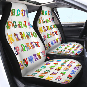 Alphabet Animal SWQT1712 Car Seat Covers