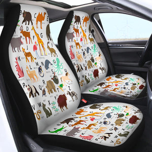 Alphabet Animal SWQT1713 Car Seat Covers