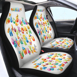 Alphabet SWQT0983 Car Seat Covers
