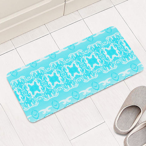 Image of Blue Rectangular Doormat